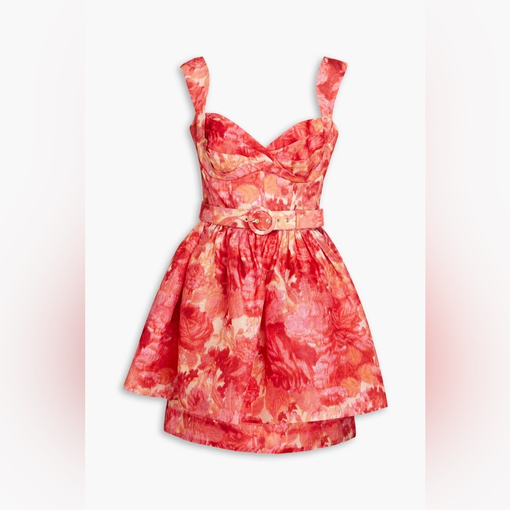 Zimmermann Belted Floral Dress